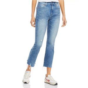 Pistola Lennon Distressed Cropped Jeans in Zuma